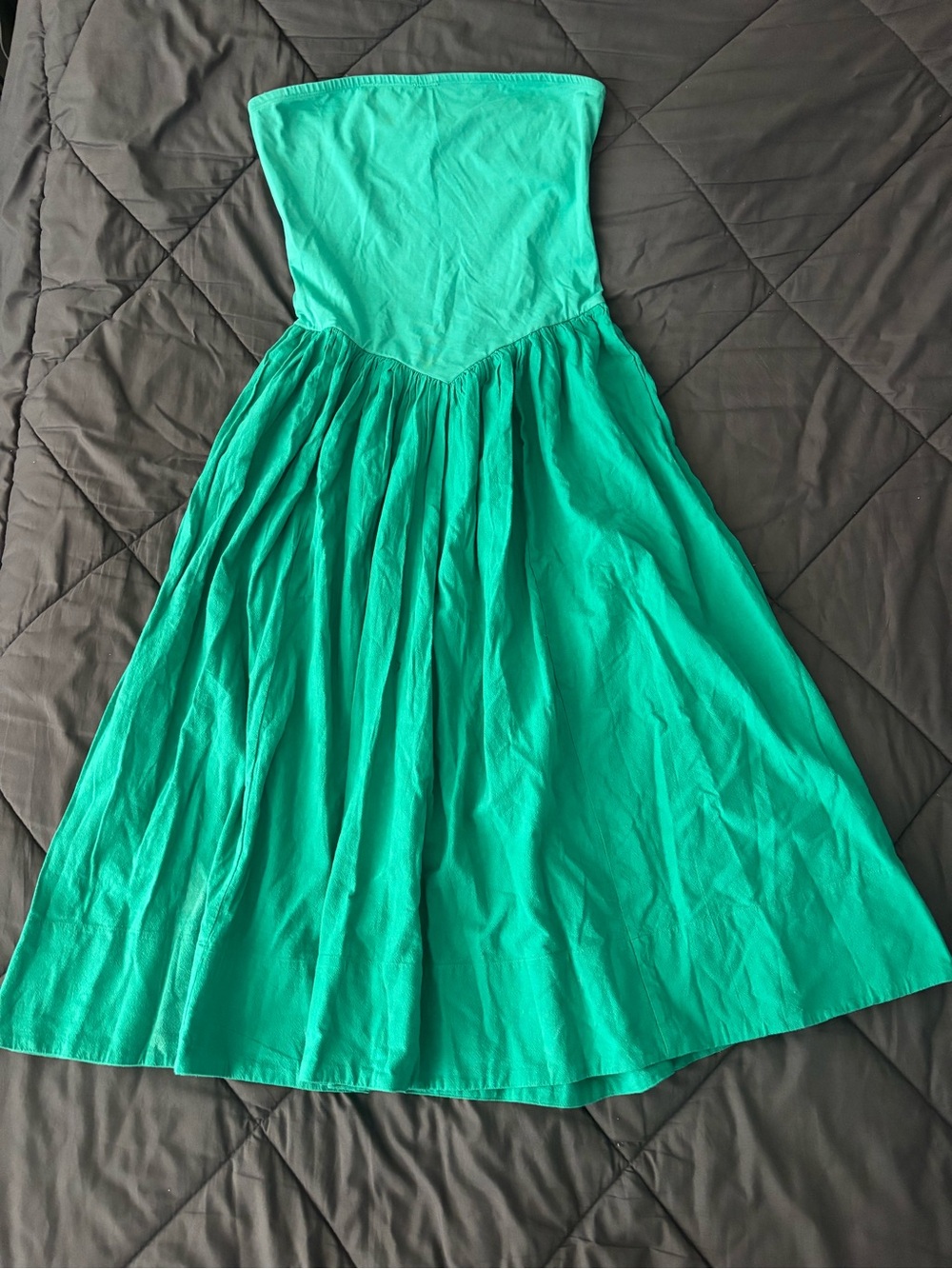Free People Onda Drop-Waist Tube Midi Dress Size M - Picture 5 of 6